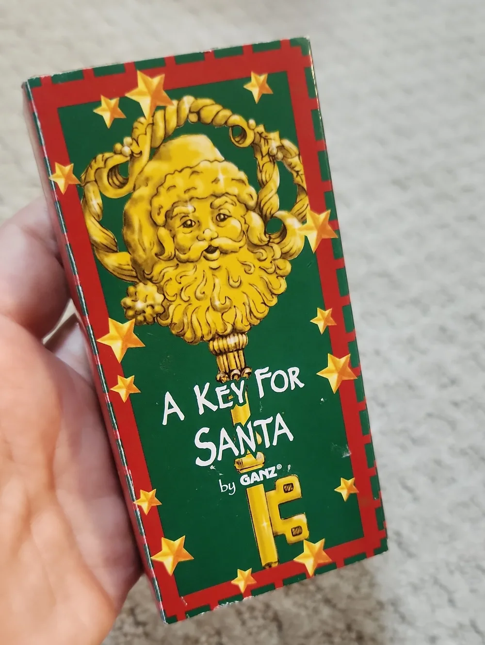 GANZ A Key For SANTA Holiday Key In Box in Green, Red & Gold